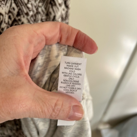 J. Jill Brown and Cream Patterned Maxi Dress Size Medium - Picture 6 of 6